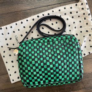 Clare V. Midi Sac - Parrot and Black Checker